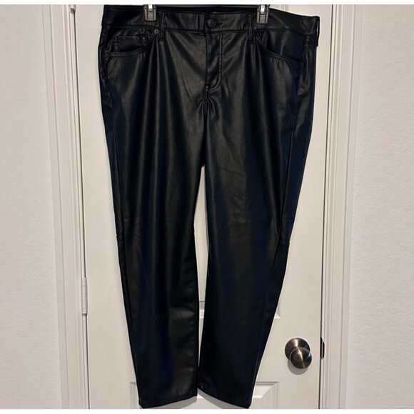 Torrid Womens Faux Leather Pants Size 18 Black Polyurethane & Polyester Plus Siz - Picture 1 of 11